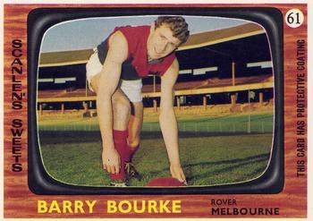 1967 Scanlens VFL #61 Barry Bourke Front